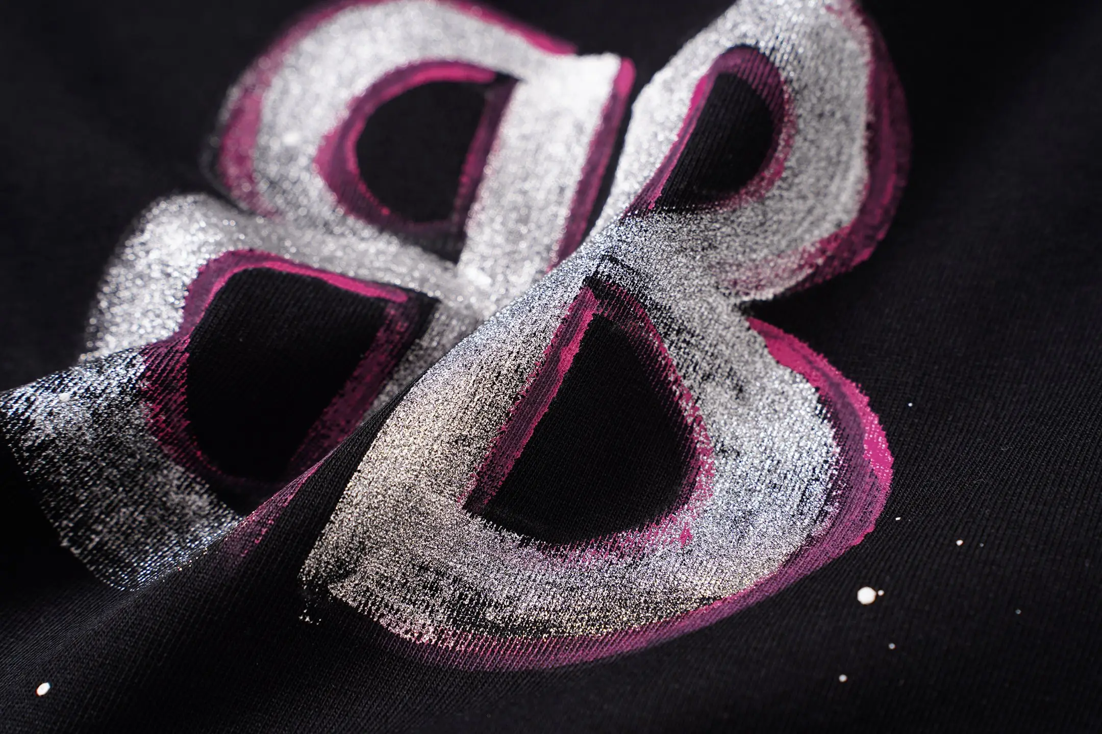 Hand-Painted Logo Oversized T-Shirt D14515095 — view 6