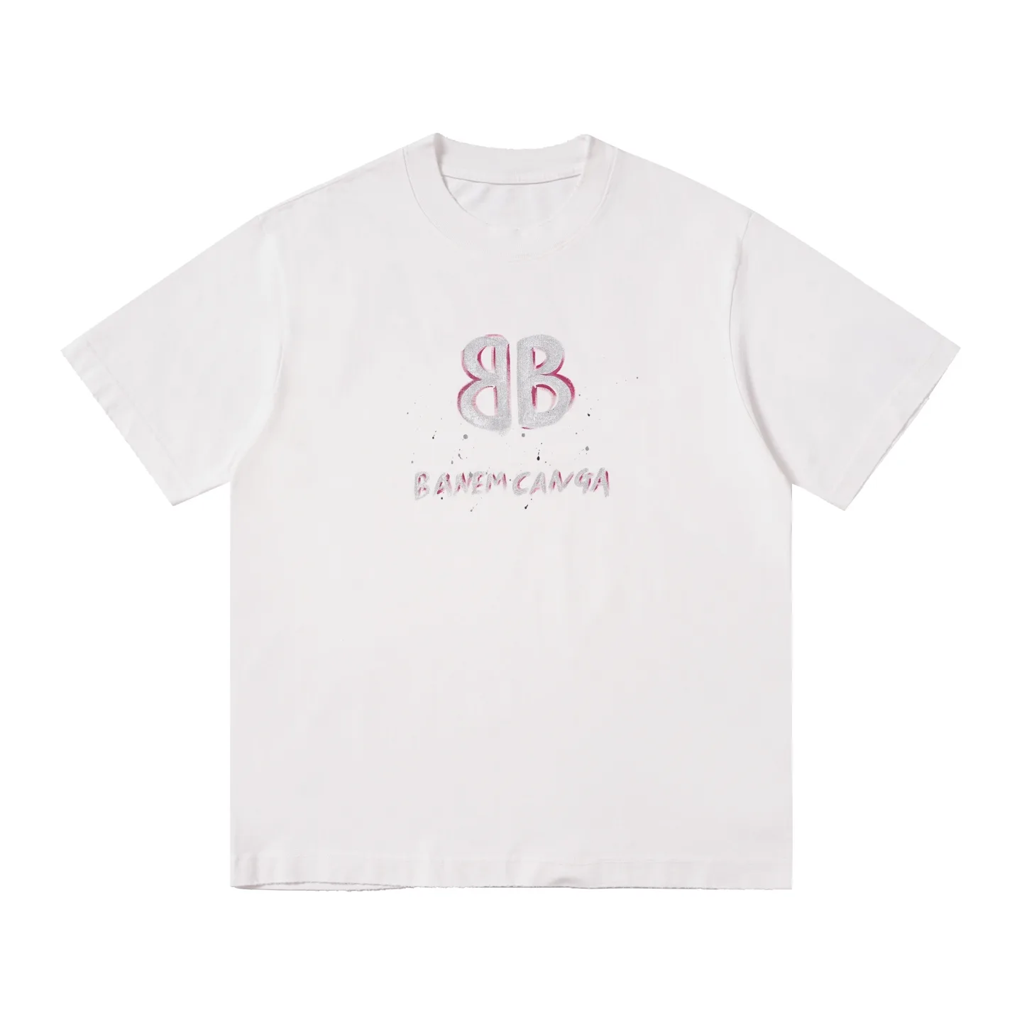 Hand-Painted Logo Oversized T-Shirt D14515096