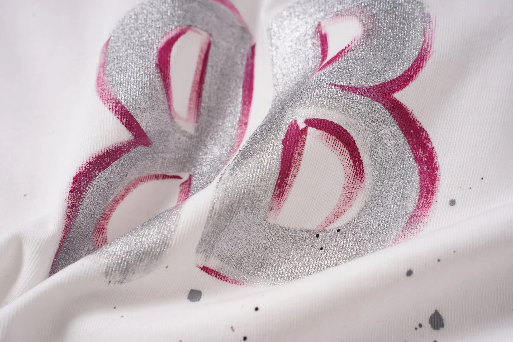 Hand-Painted Logo Oversized T-Shirt D14515096 — view 4