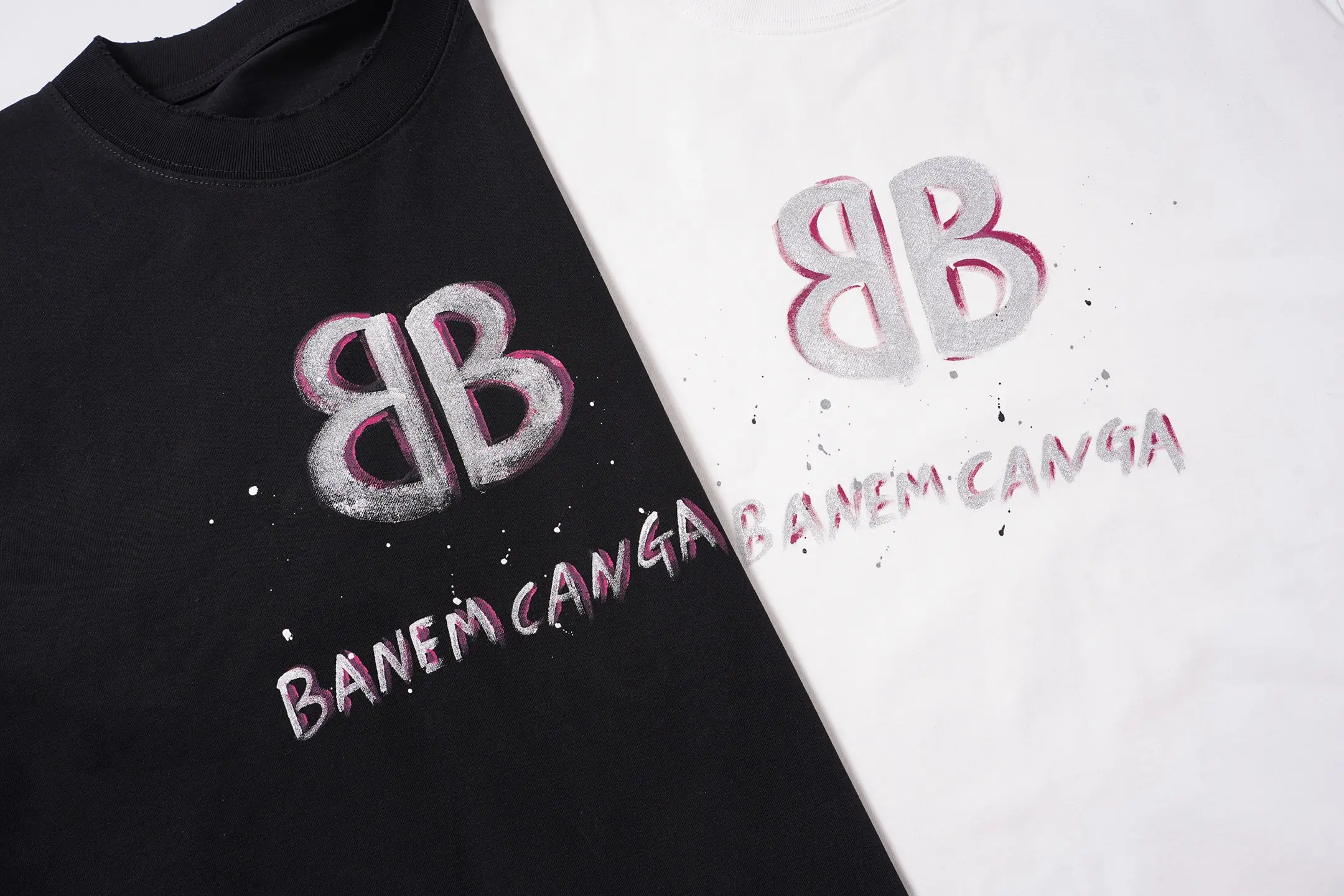 Hand-Painted Logo Oversized T-Shirt D14515096 — view 11