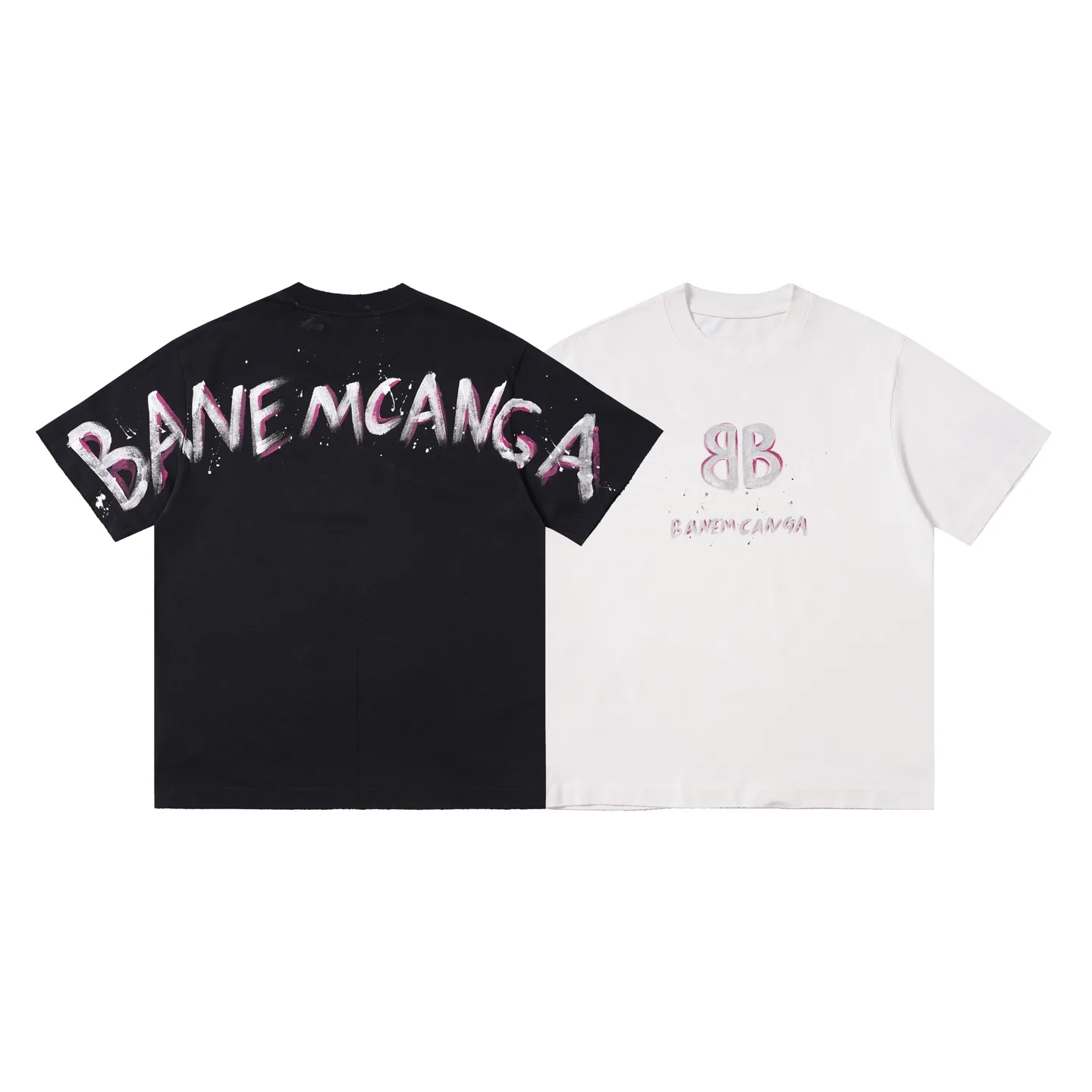 Hand-Painted Logo Oversized T-Shirt D14515096 — view 12