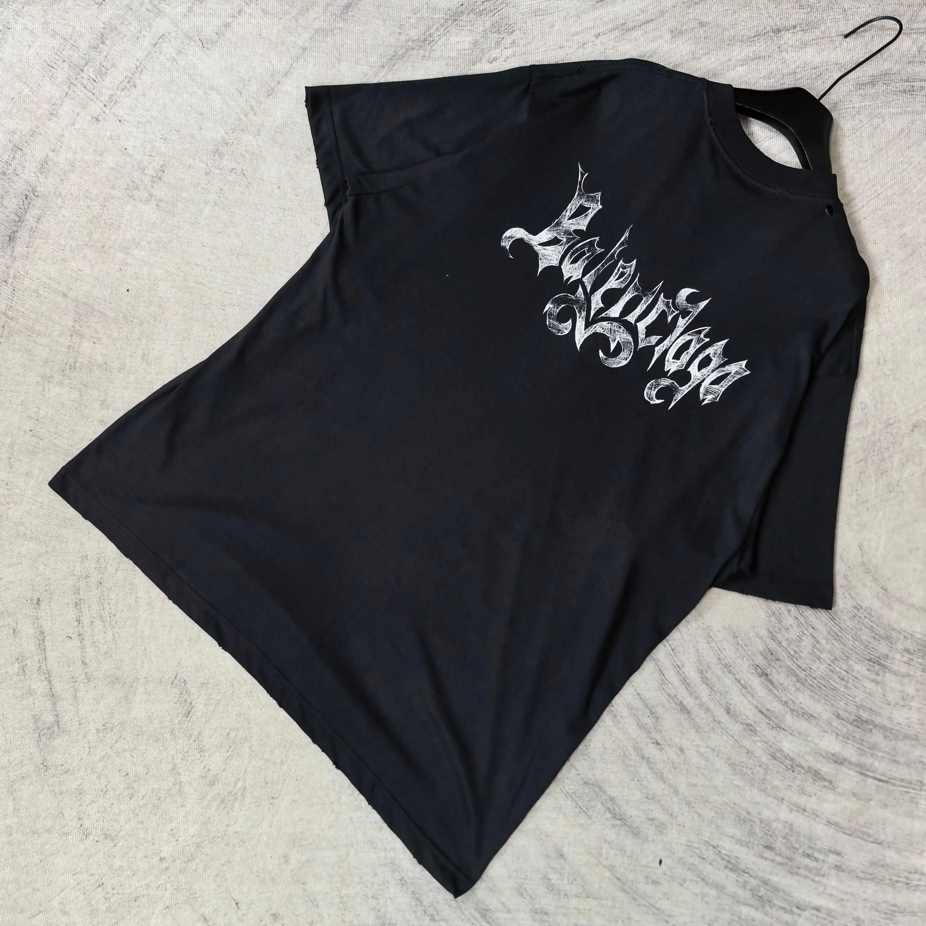 Gothic Logo Print Oversized T-Shirt D14523177 — view 5