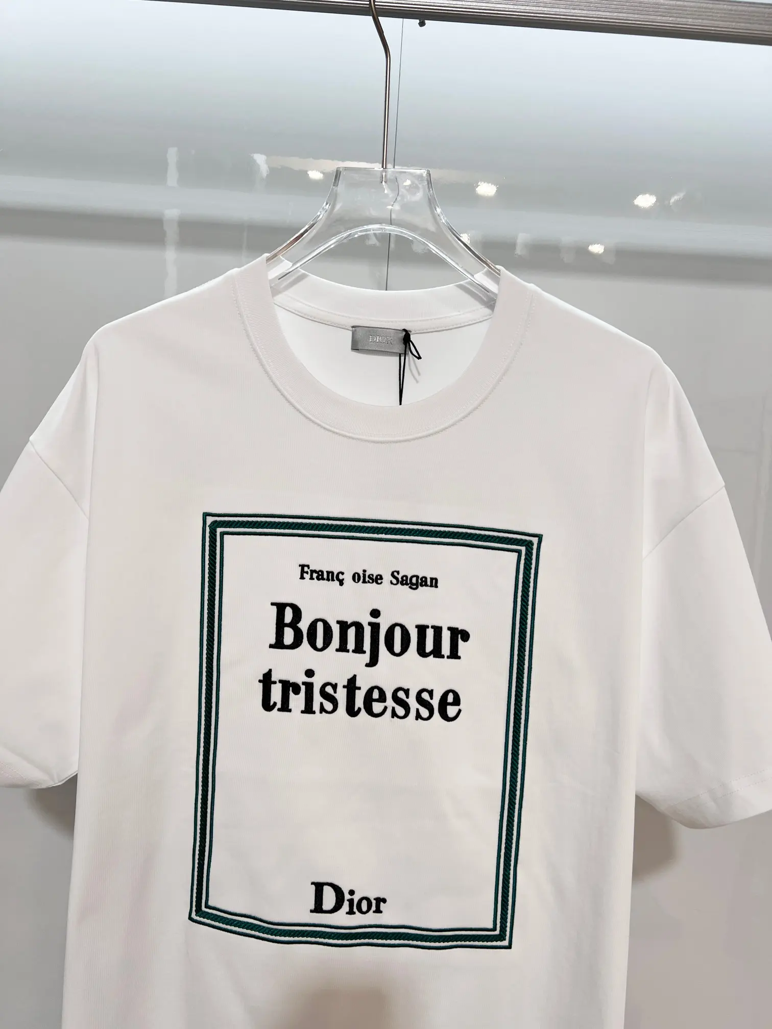 Bonjour Tristesse Embroidered Cotton T-Shirt D14513068 — view 3