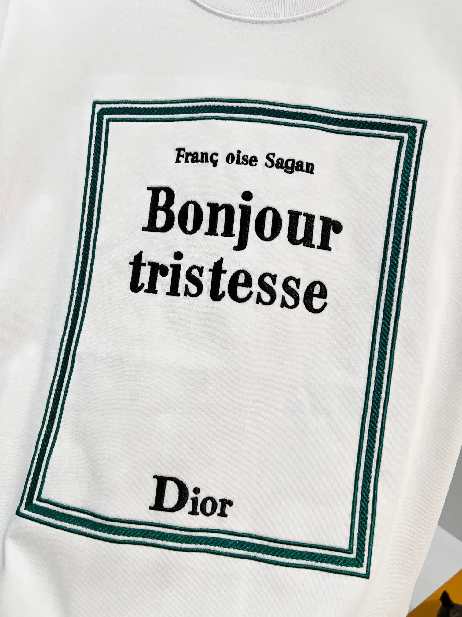 Bonjour Tristesse Embroidered Cotton T-Shirt D14513068 — view 5