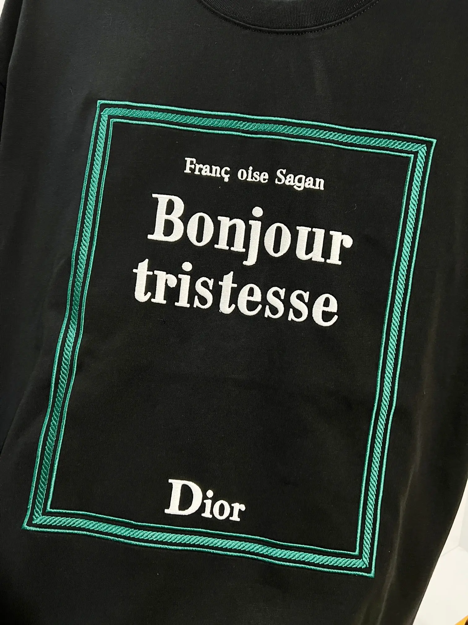 Bonjour Tristesse Embroidered Cotton T-Shirt D14513044 — view 5
