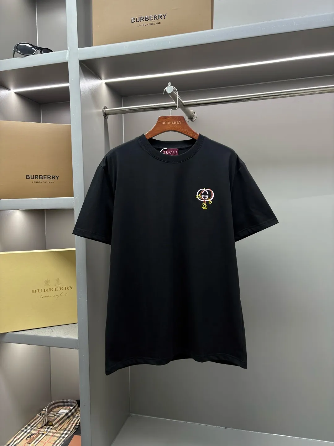Interlocking G Embroidered Cotton T-Shirt D14513130