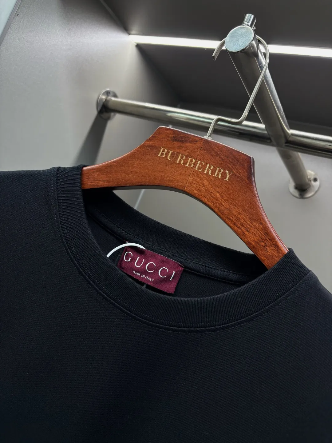 Interlocking G Embroidered Cotton T-Shirt D14513130 — view 4