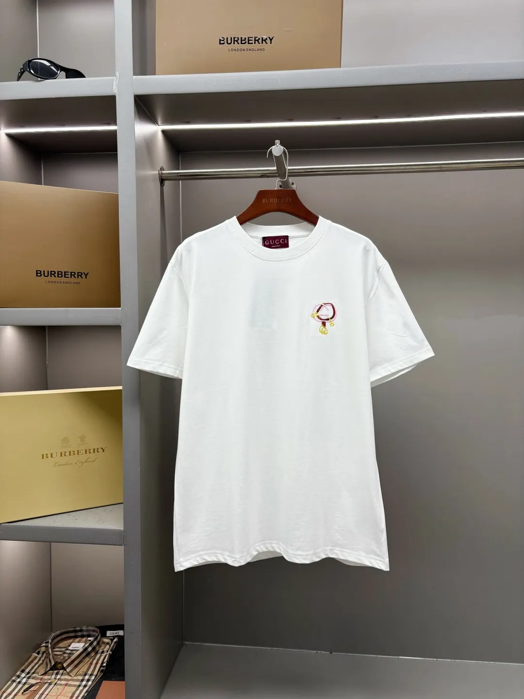 Interlocking G Embroidered Cotton T-Shirt D14513131