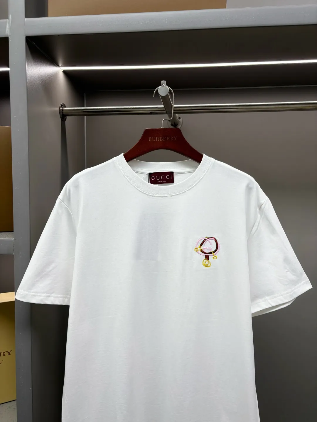 Interlocking G Embroidered Cotton T-Shirt D14513131 — view 2