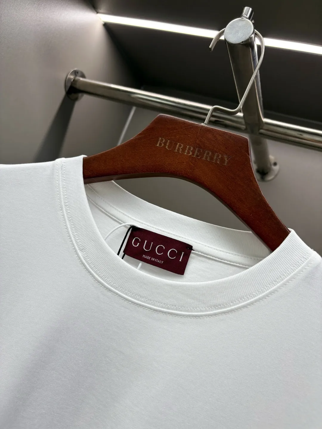 Interlocking G Embroidered Cotton T-Shirt D14513131 — view 4