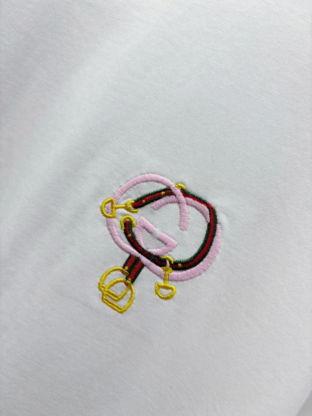 Interlocking G Embroidered Cotton T-Shirt D14513131 — view 5