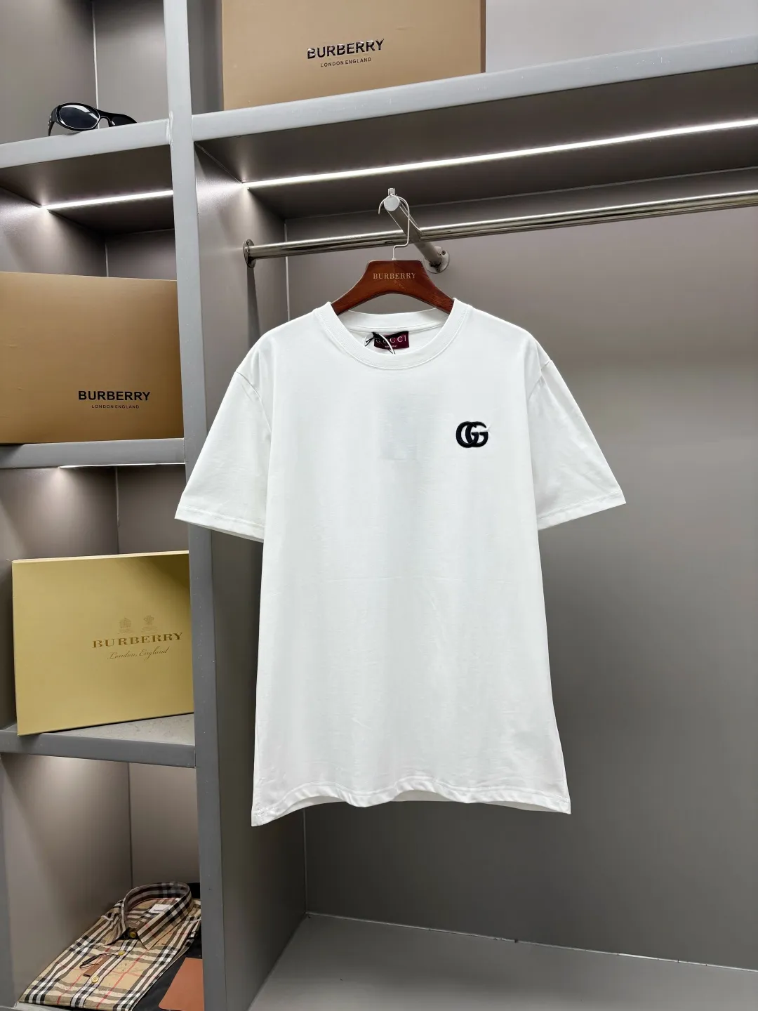 Double G Embroidered Cotton T-Shirt D14513129