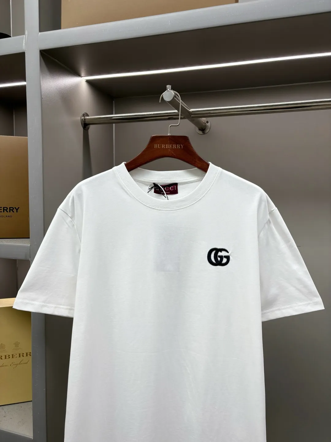 Double G Embroidered Cotton T-Shirt D14513129 — view 2