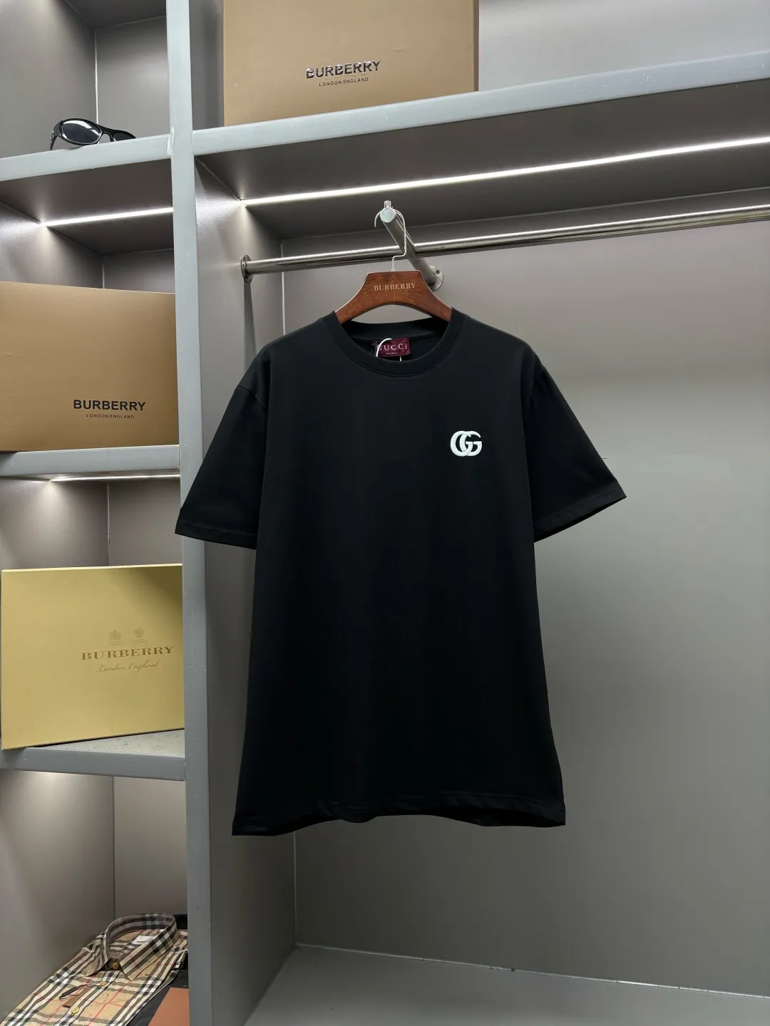 Double G Embroidered Cotton T-Shirt D14513126