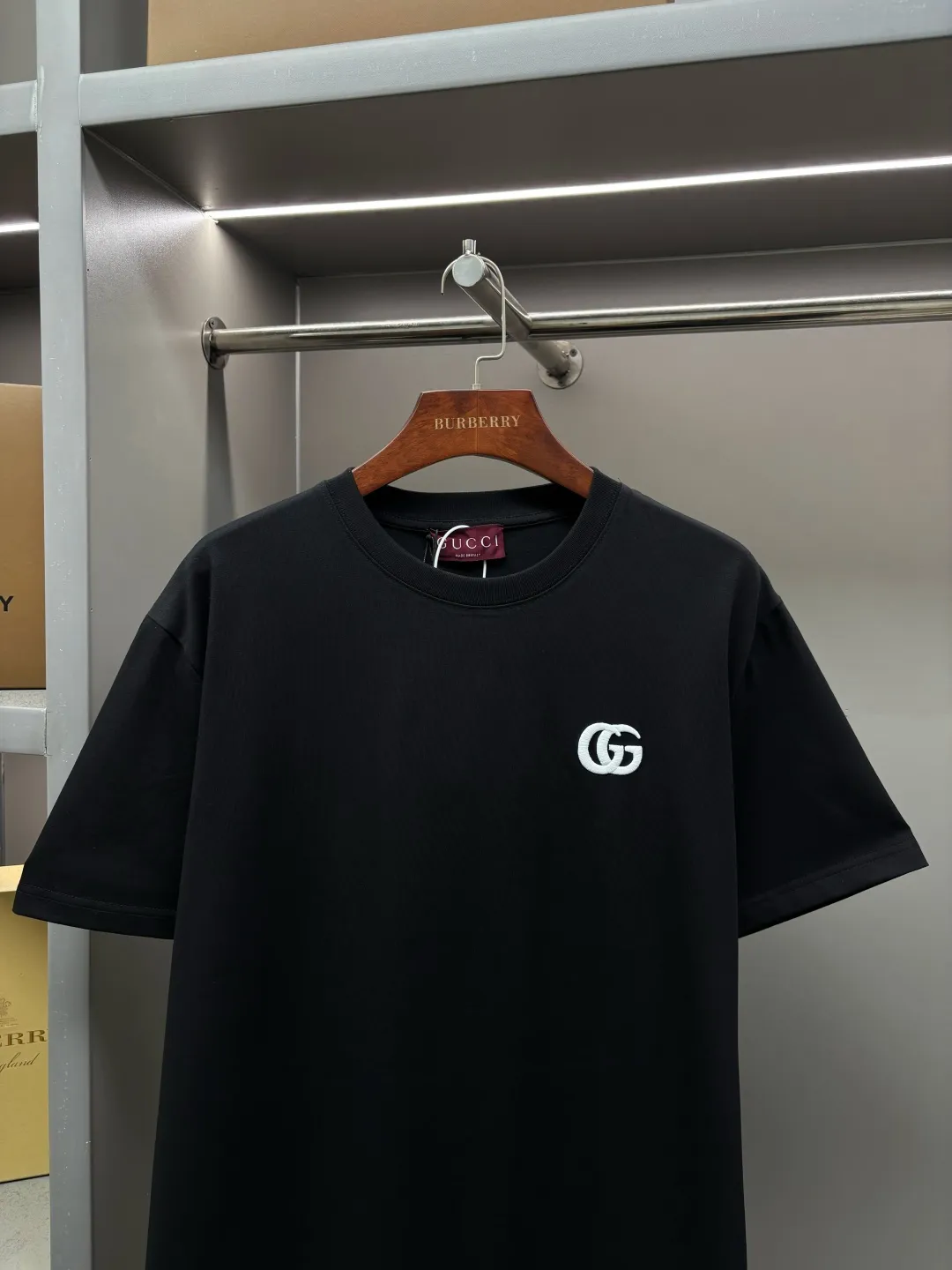 Double G Embroidered Cotton T-Shirt D14513126 — view 2