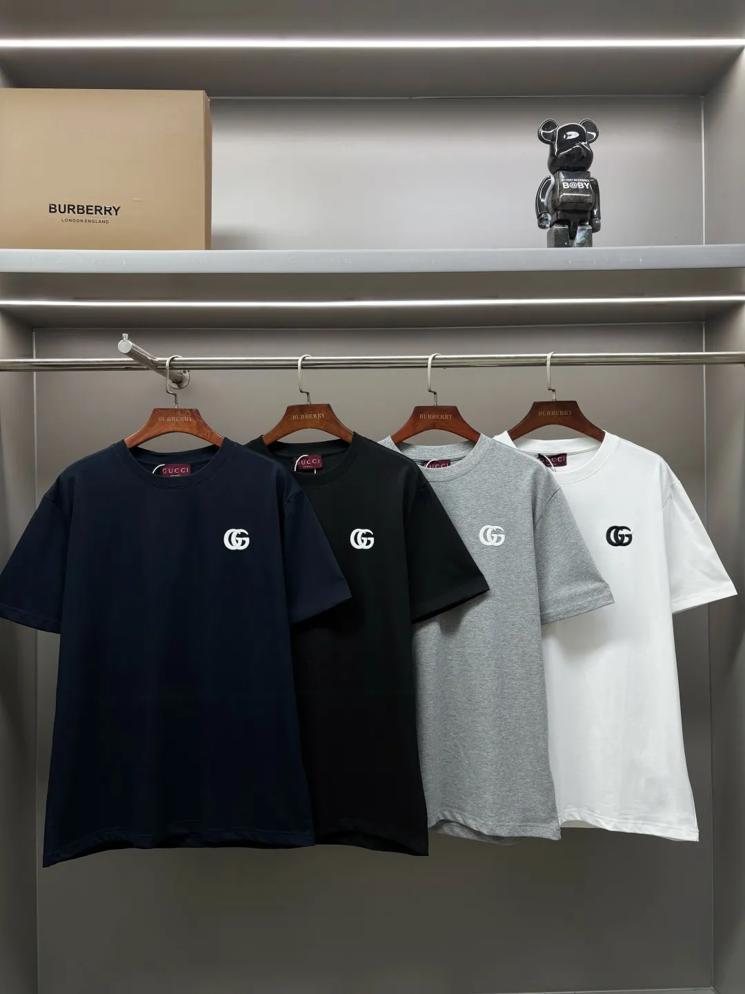 Double G Embroidered Cotton T-Shirt D14513126 — view 9