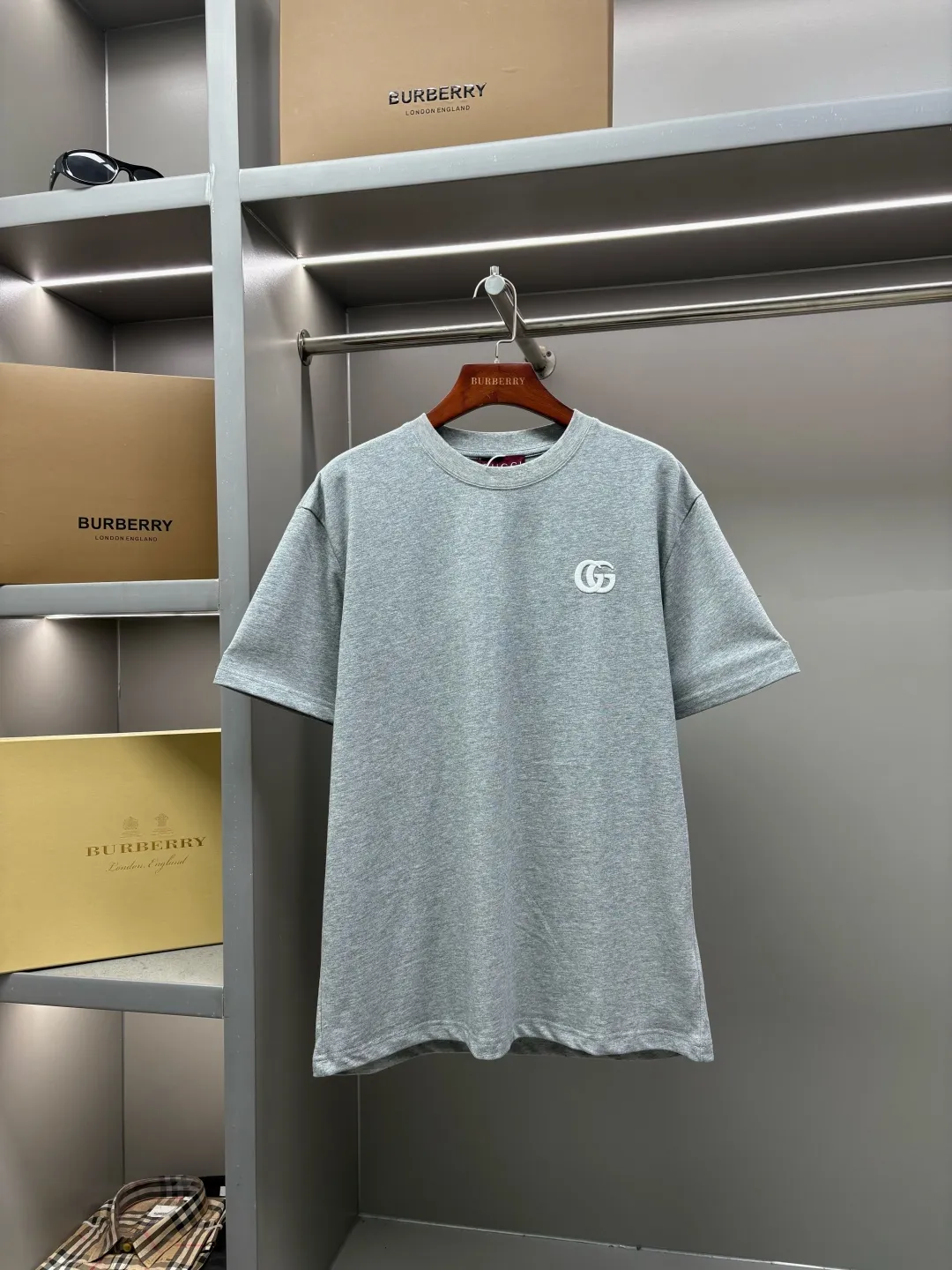 Double G Embroidered Cotton T-Shirt D14513127