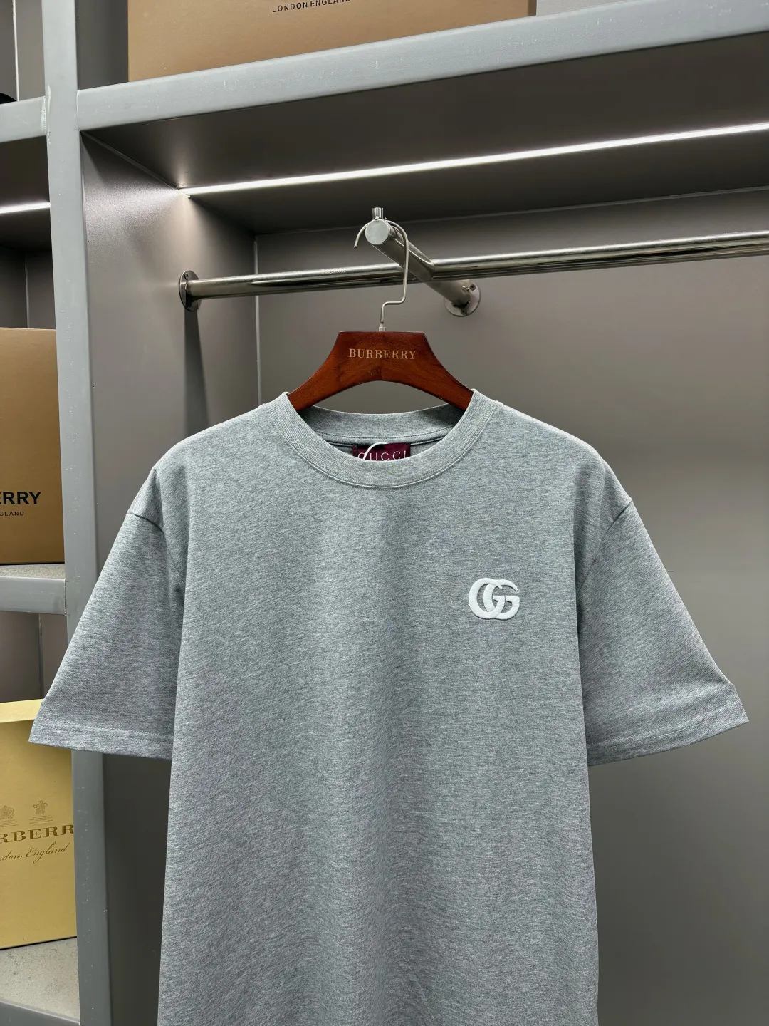 Double G Embroidered Cotton T-Shirt D14513127 — view 2