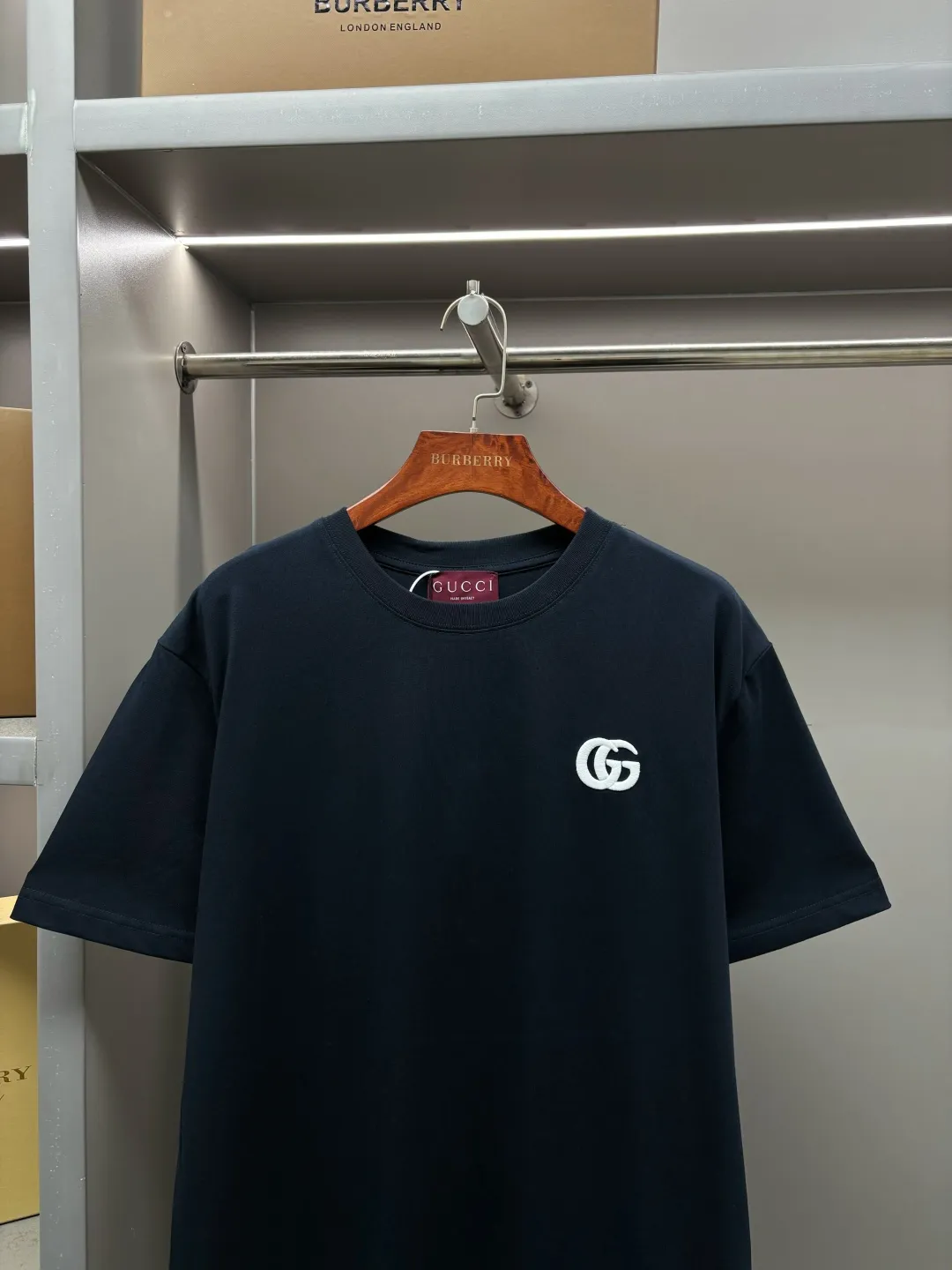 Double G Embroidered Cotton T-Shirt D14513128 — view 2