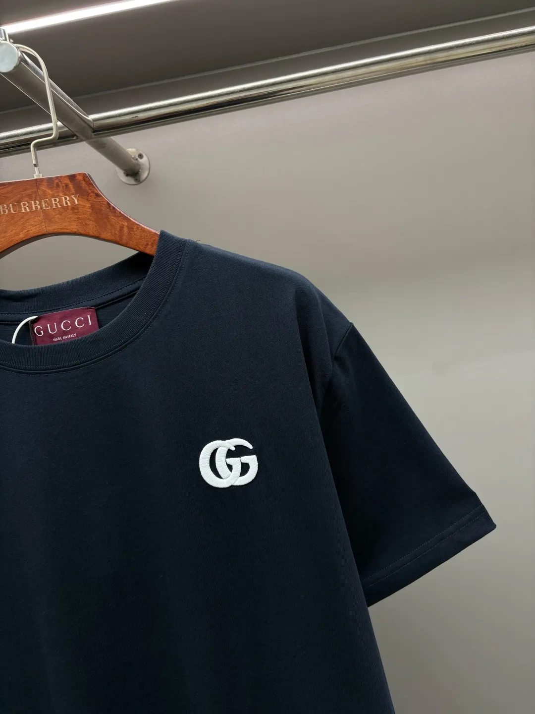Double G Embroidered Cotton T-Shirt D14513128 — view 3