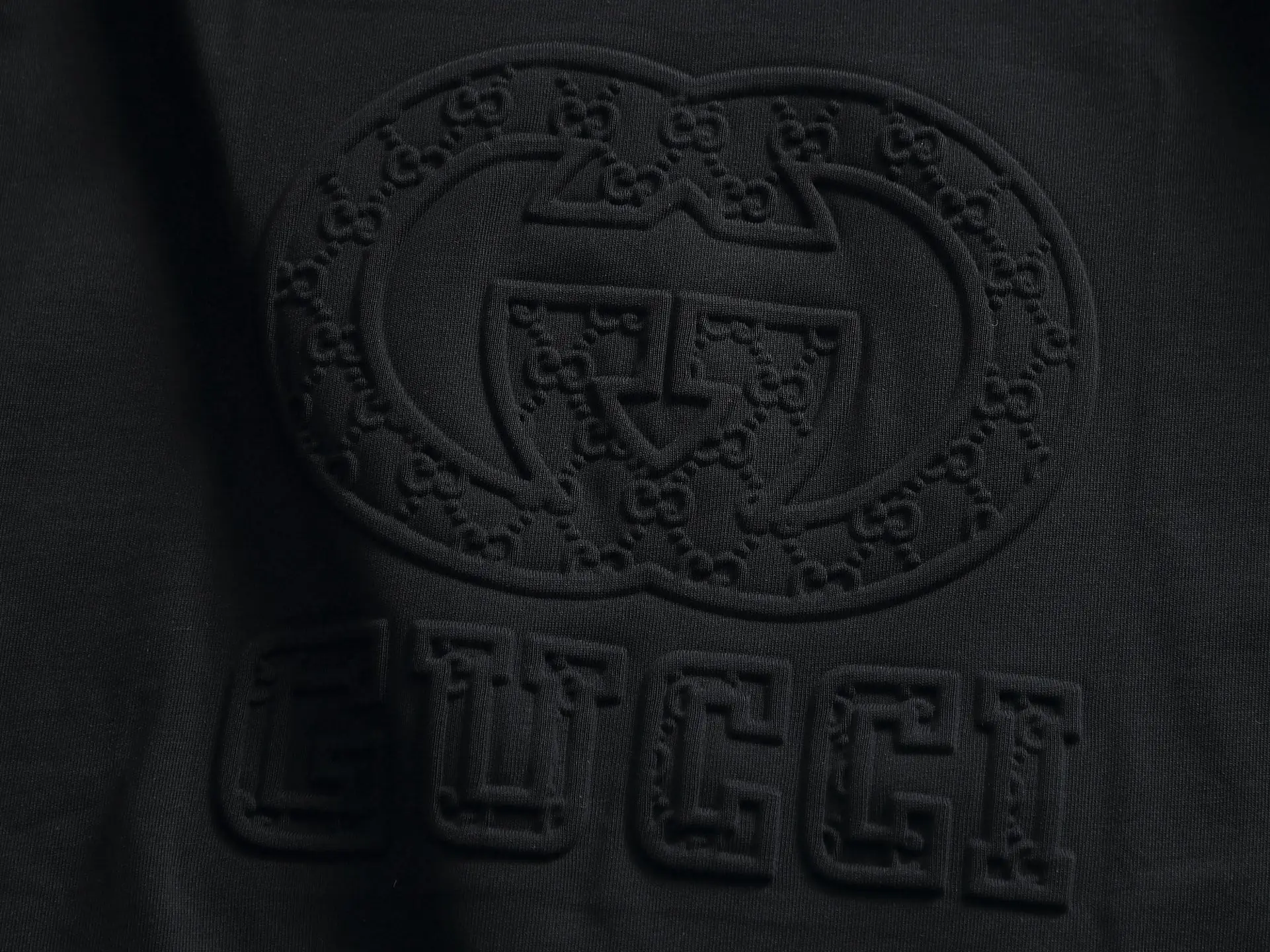 Embossed Double G Logo Cotton T-Shirt D14514009 — view 3