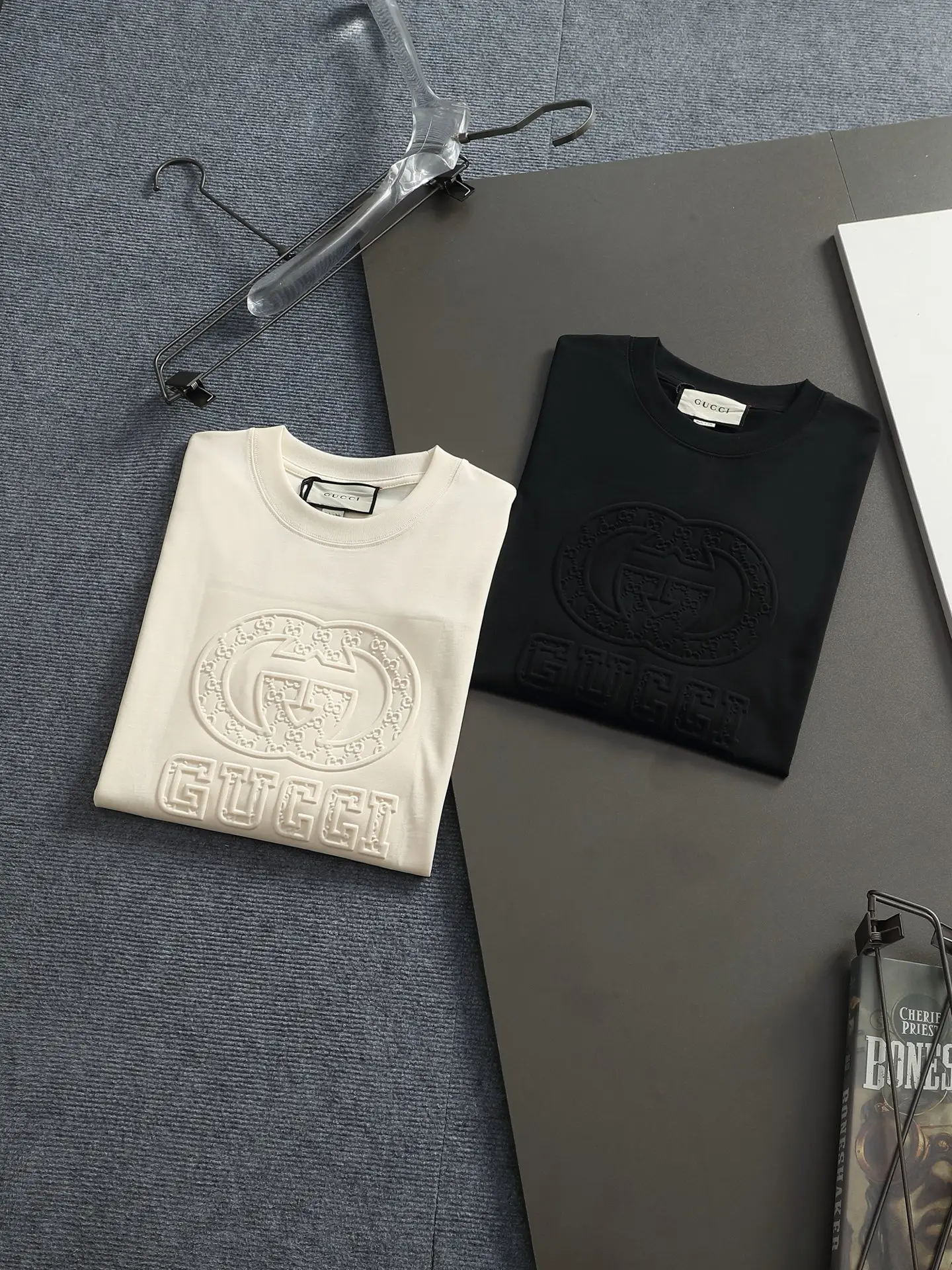 Embossed Double G Logo Cotton T-Shirt D14514010 — view 11