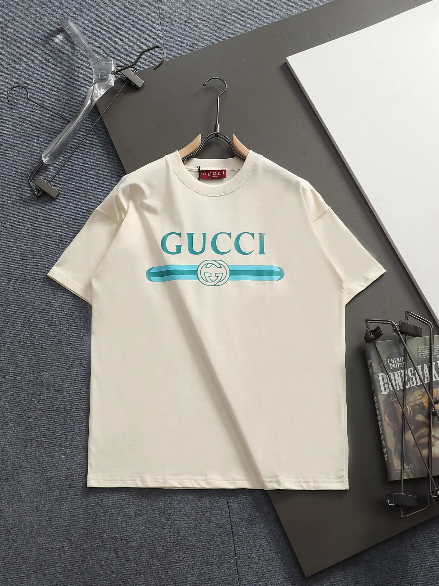 Vintage Logo Print Cotton T-Shirt D14514004