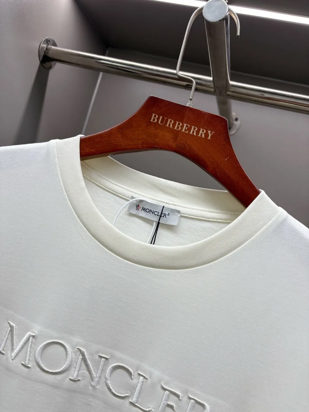 Embroidered Logo Cotton T-Shirt D14513138 — view 4