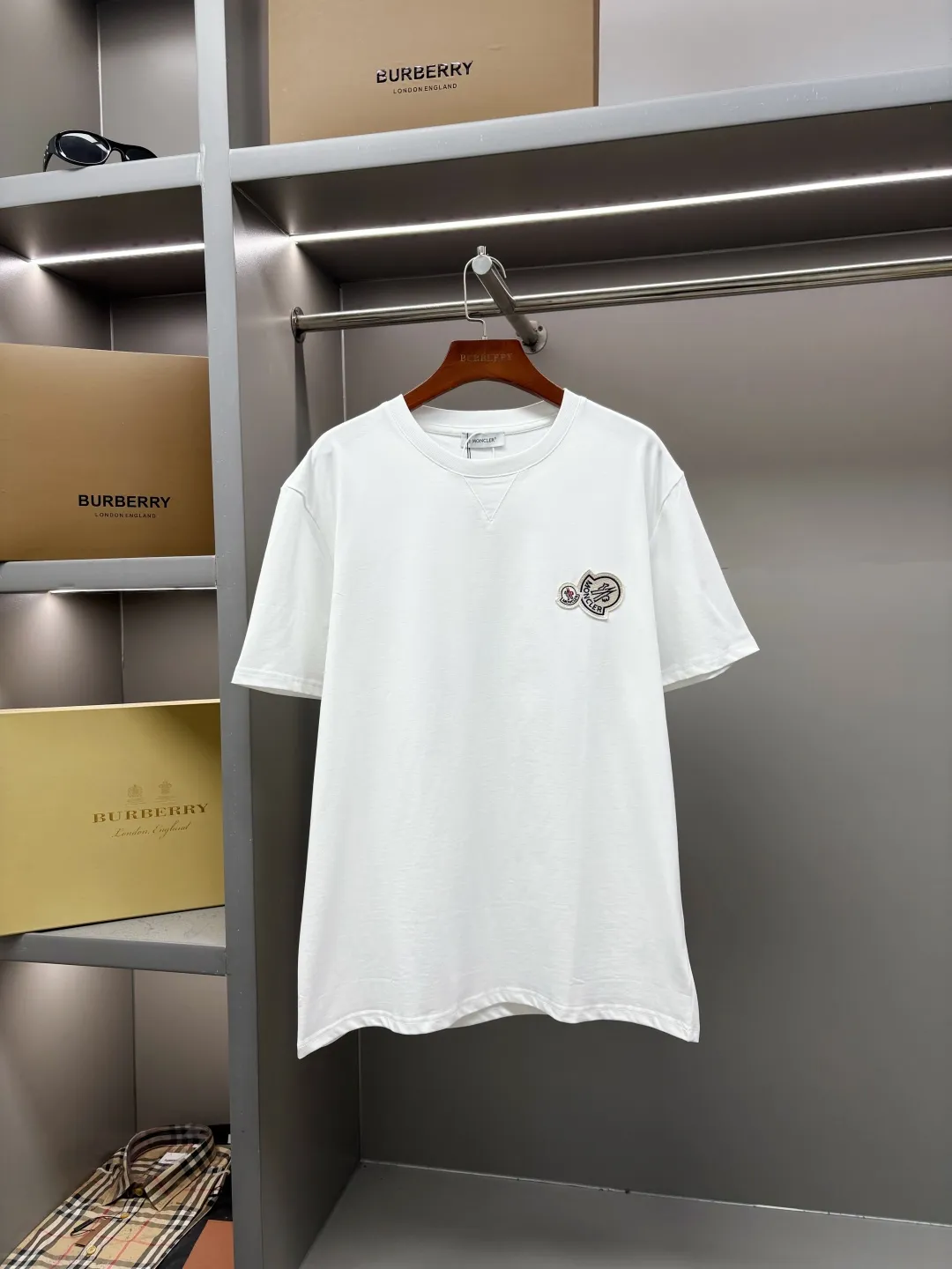 Double Logo Patch Cotton T-Shirt D14513301