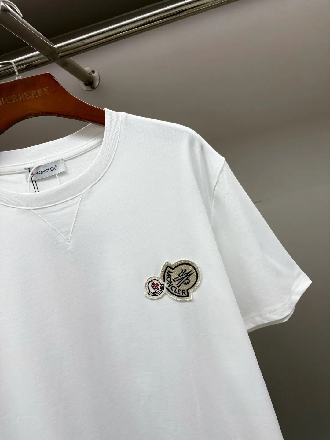 Double Logo Patch Cotton T-Shirt D14513301 — view 3
