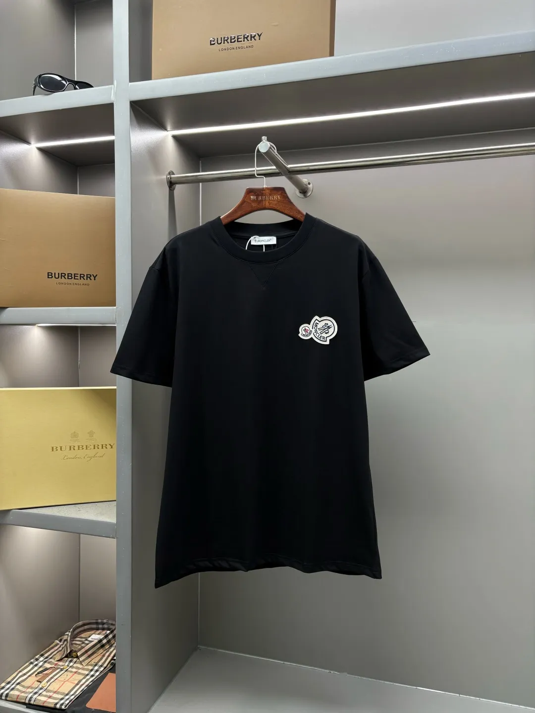 Double Logo Patch Cotton T-Shirt D14513302