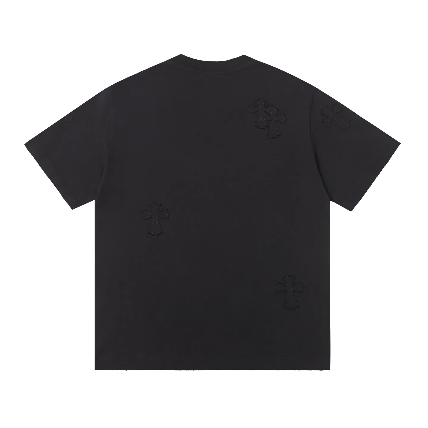 Embellished Cross Patch Cotton T-Shirt D14515174 — view 2