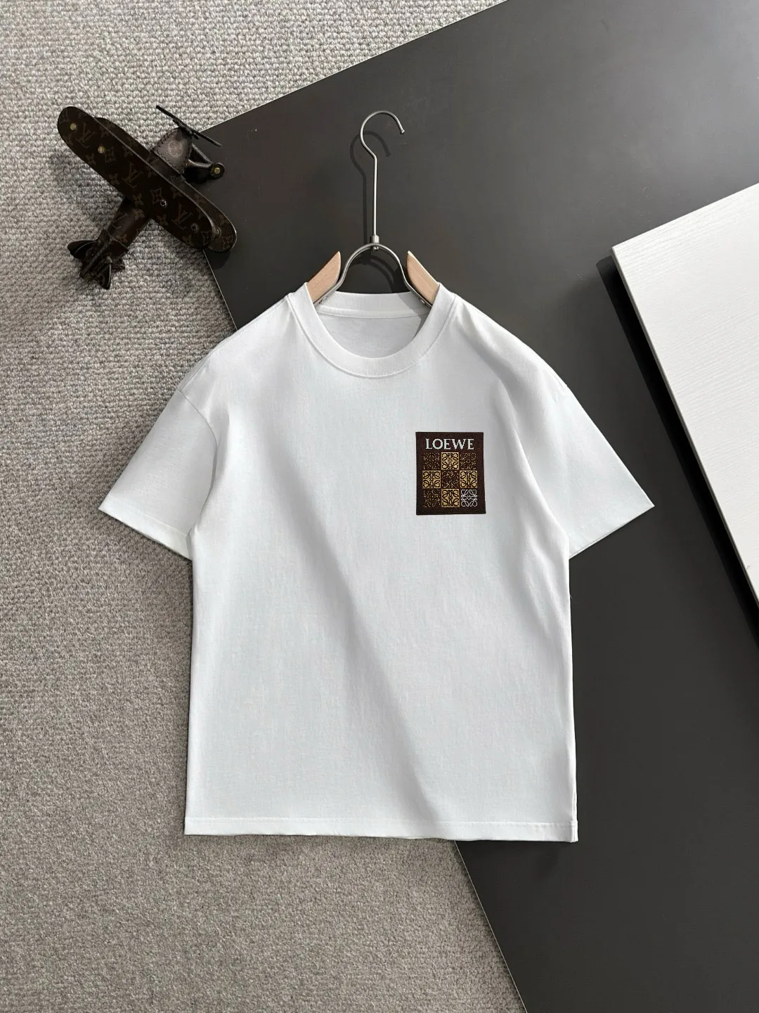 Anagram Logo Patch Cotton T-Shirt D14514107