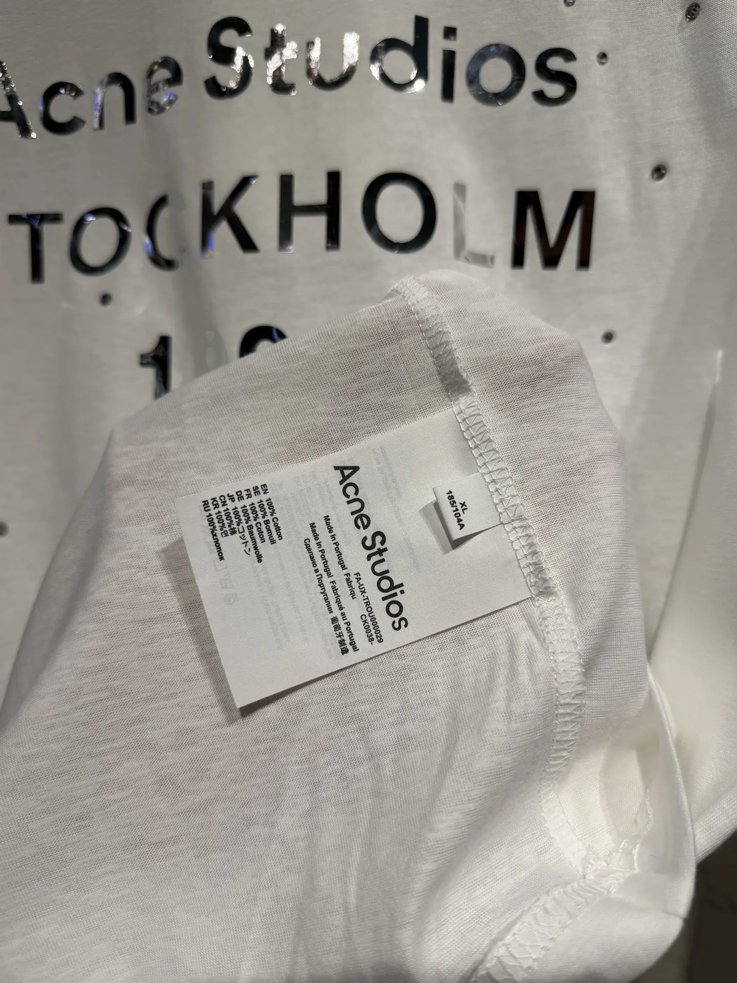 1996 Rhinestone Logo Oversized T-Shirt D15023055 — view 9