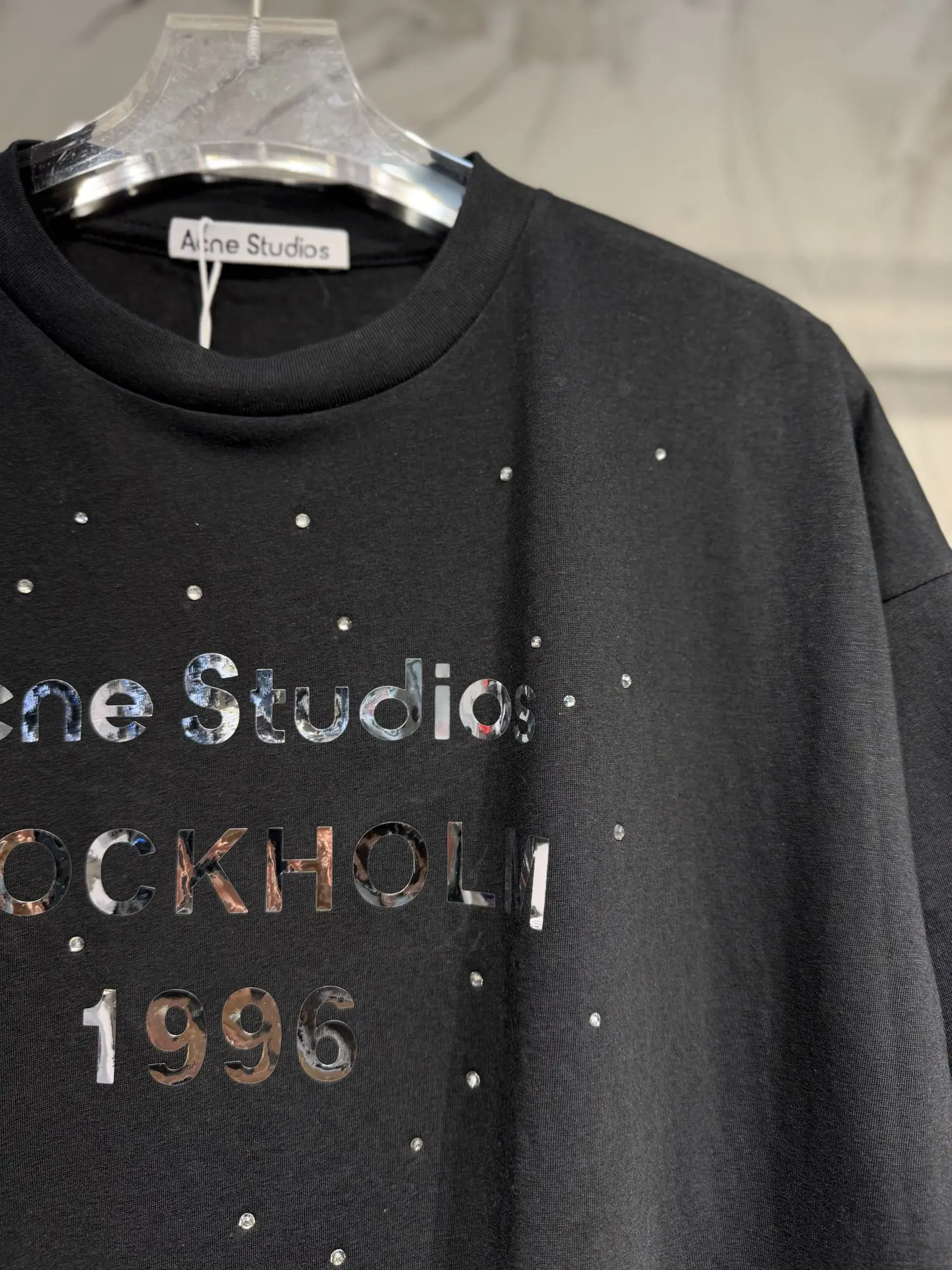1996 Rhinestone-Embellished Oversized T-Shirt D15023056 — view 3
