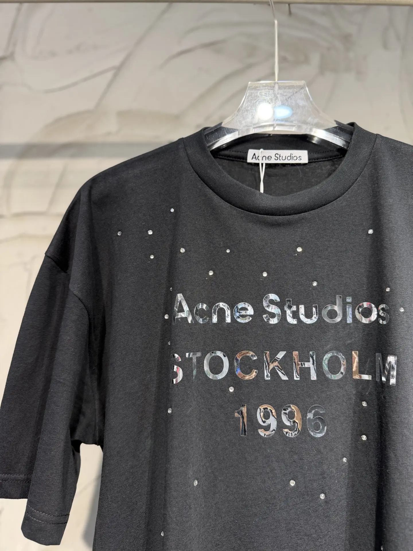 1996 Rhinestone-Embellished Oversized T-Shirt D15023056 — view 4