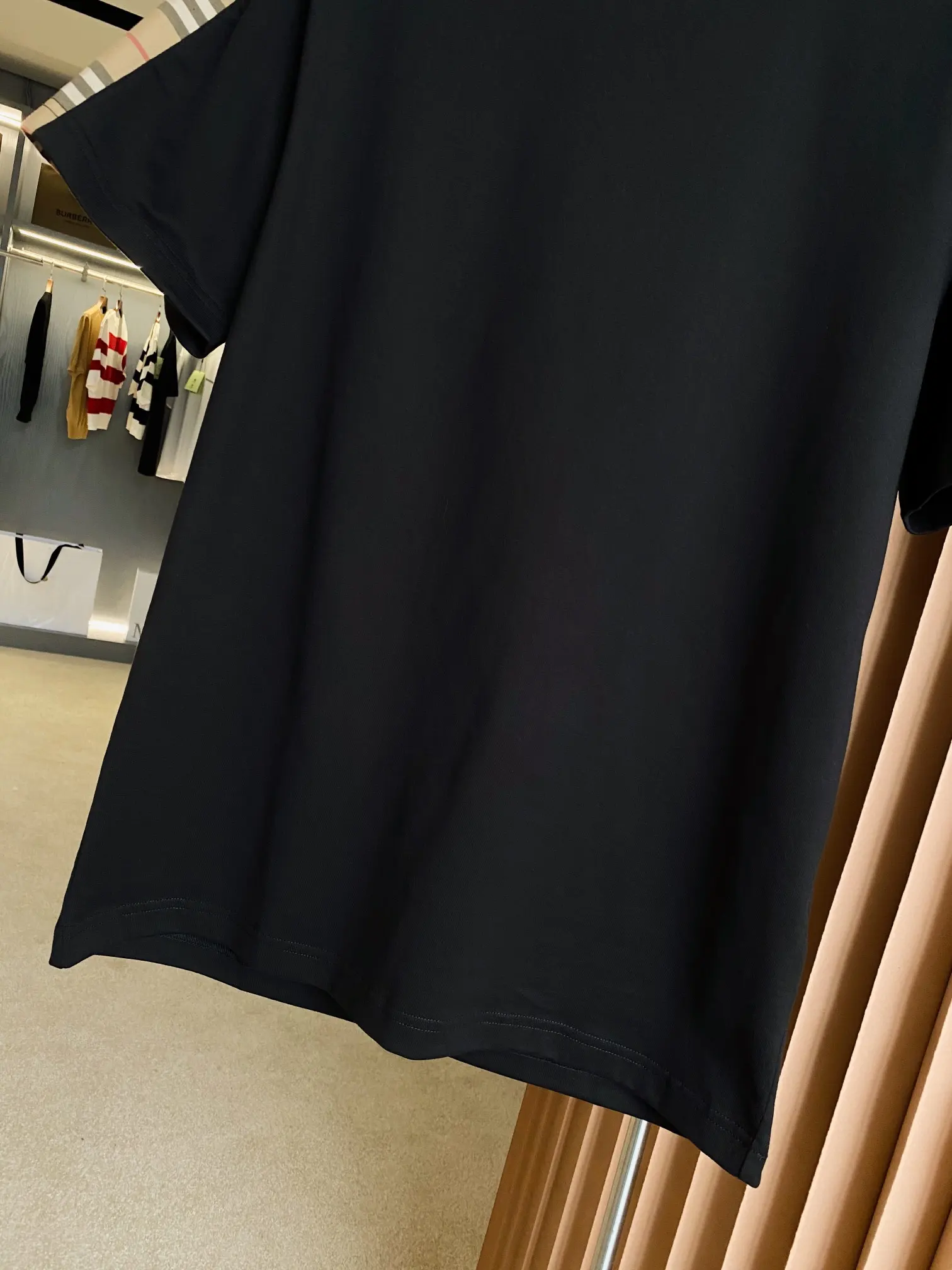Check-Panel Cotton Jersey T-Shirt D15013119 — view 4