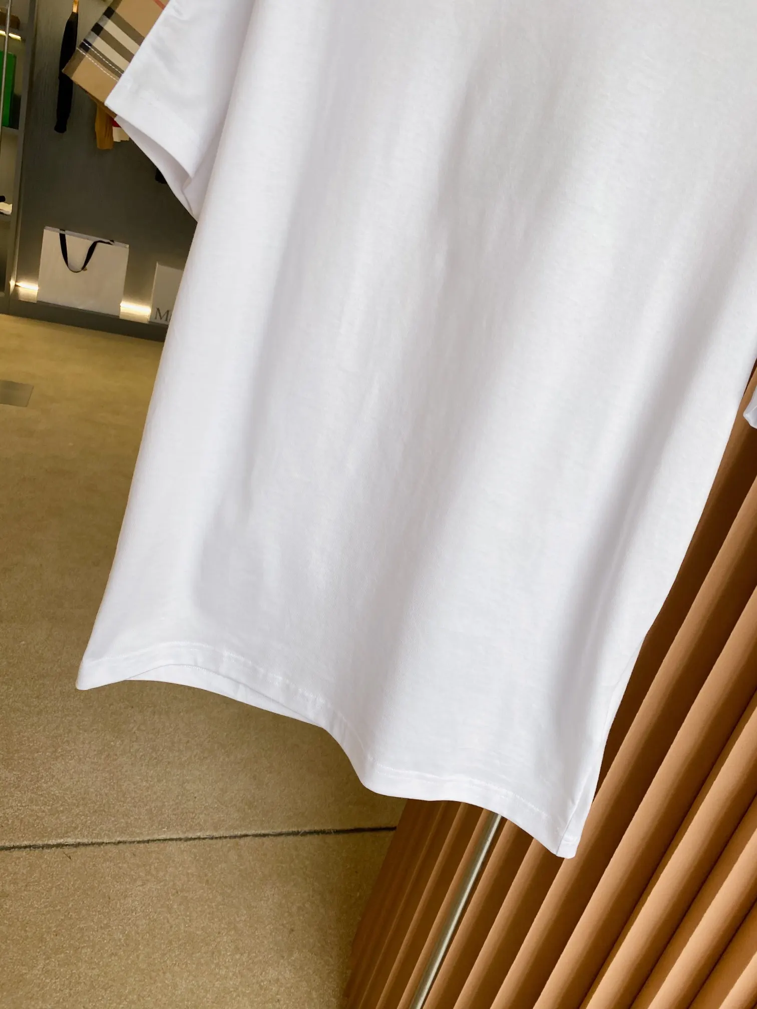 Check-Panel Cotton Jersey T-Shirt D15013120 — view 4
