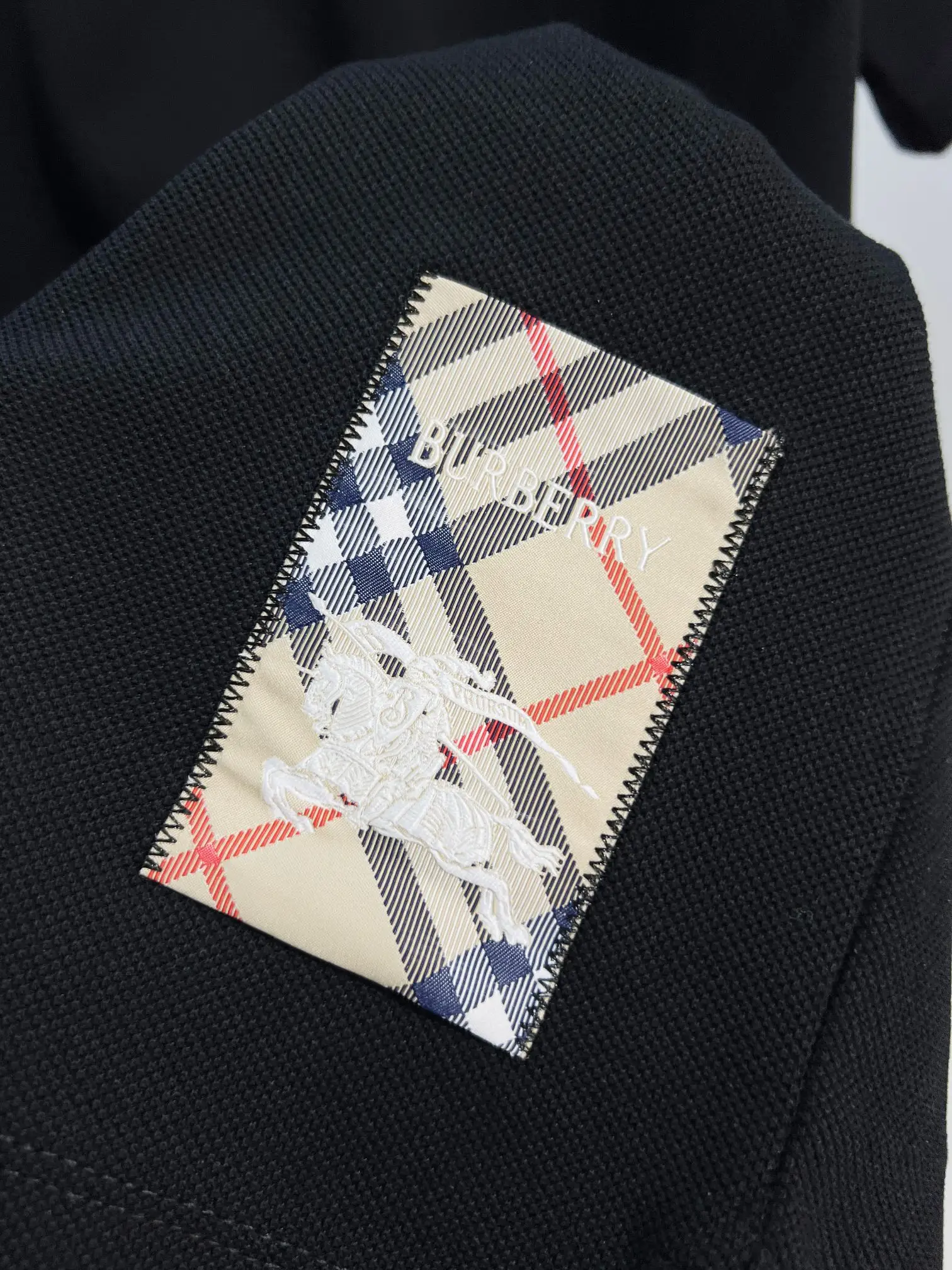 Logo Patch Cotton-Piqué Polo Shirt D15013214 — view 5