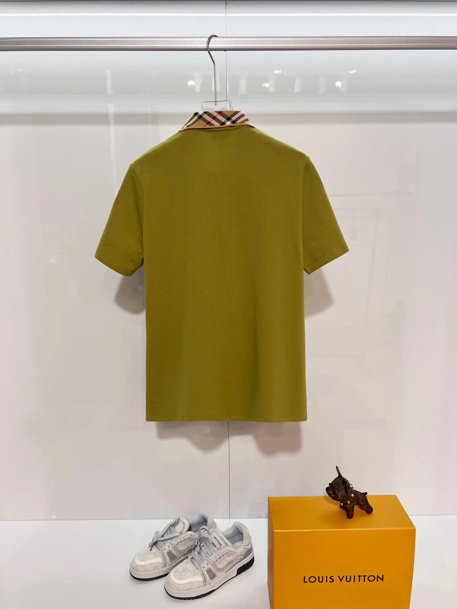 Check-Trim Cotton-Piqué Polo Shirt D15013217 — view 2