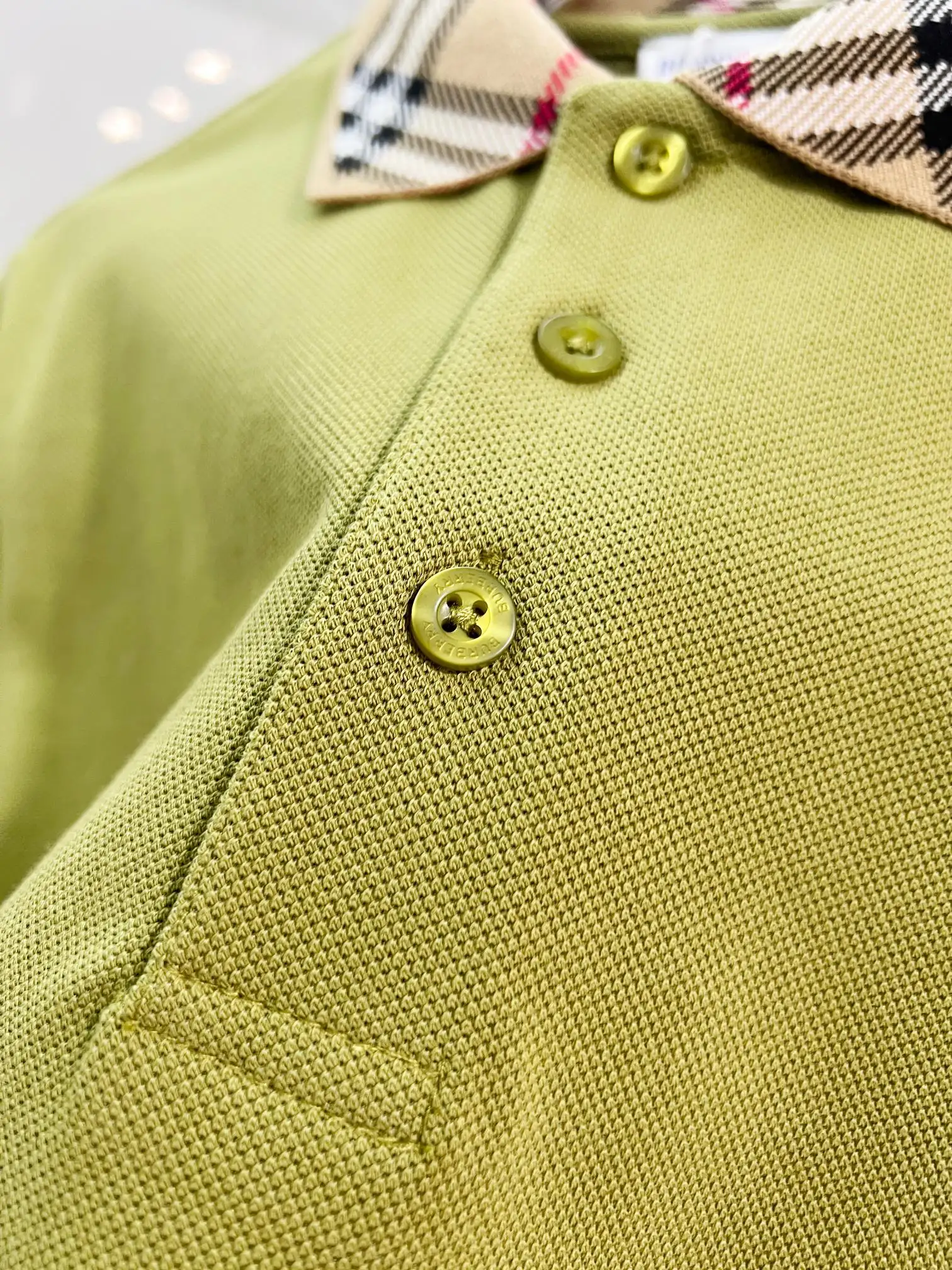 Check-Trim Cotton-Piqué Polo Shirt D15013217 — view 7