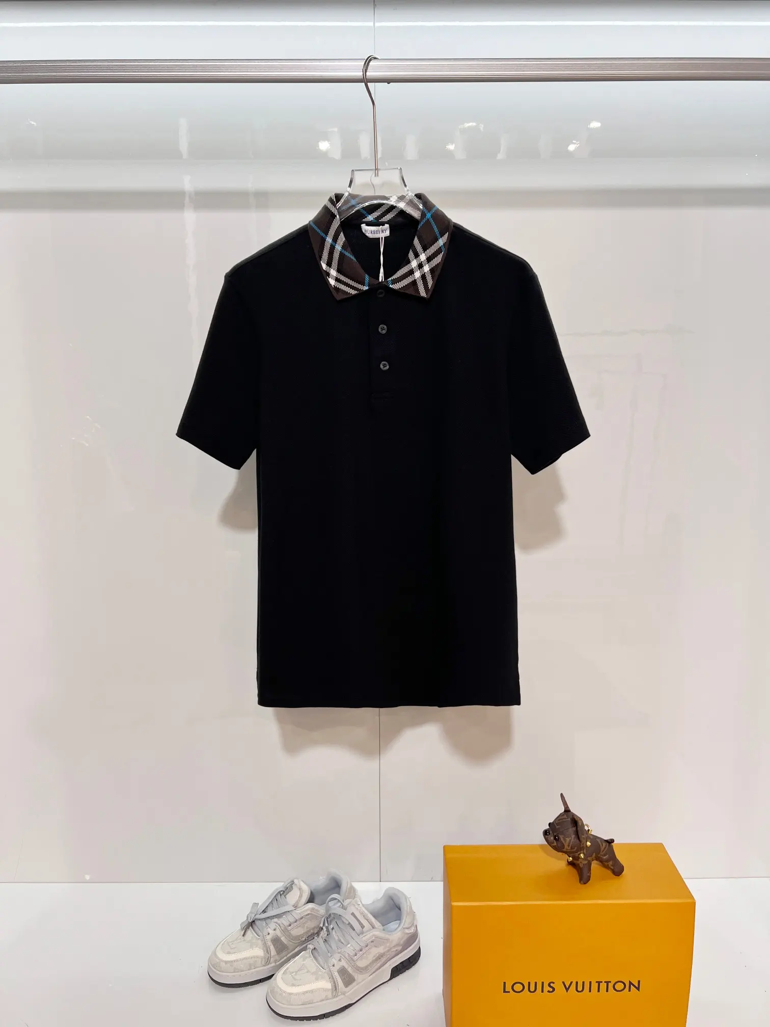 Check-Trim Cotton-Piqué Polo Shirt D15013220