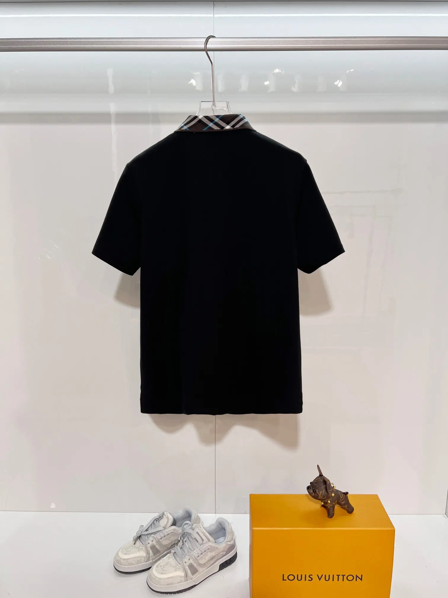 Check-Trim Cotton-Piqué Polo Shirt D15013220 — view 2