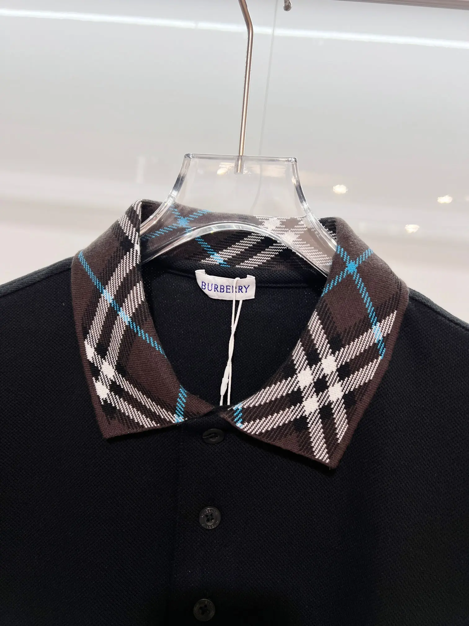 Check-Trim Cotton-Piqué Polo Shirt D15013220 — view 5