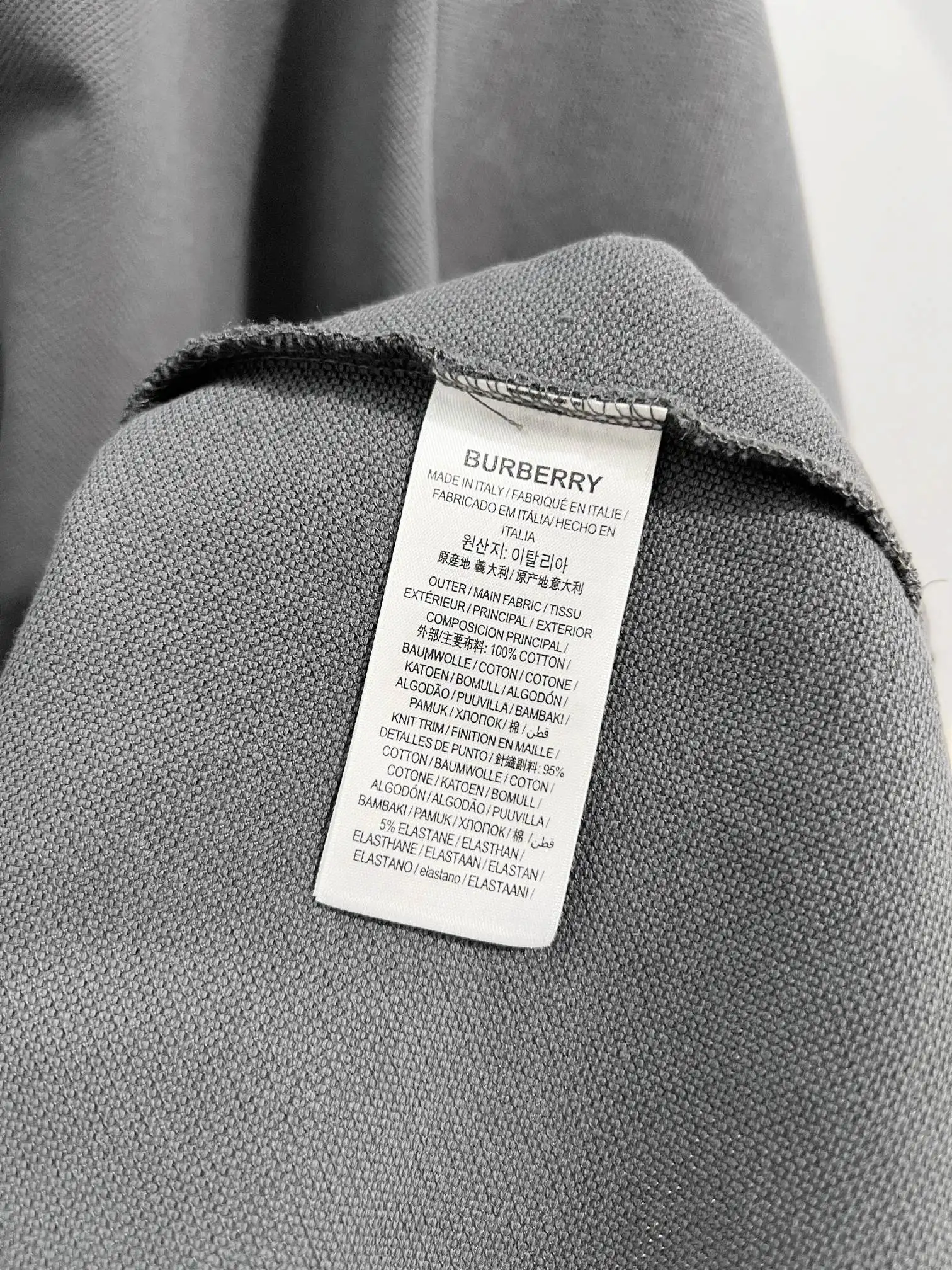Check-Collar Cotton-Piqué Polo Shirt D15013219 — view 9
