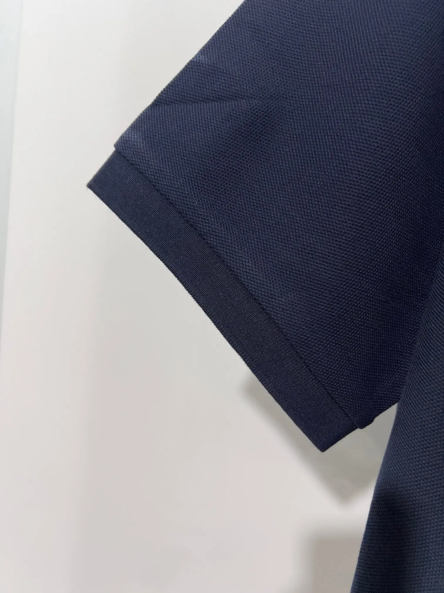 Check-Collar Cotton-Piqué Polo Shirt D15013228 — view 8