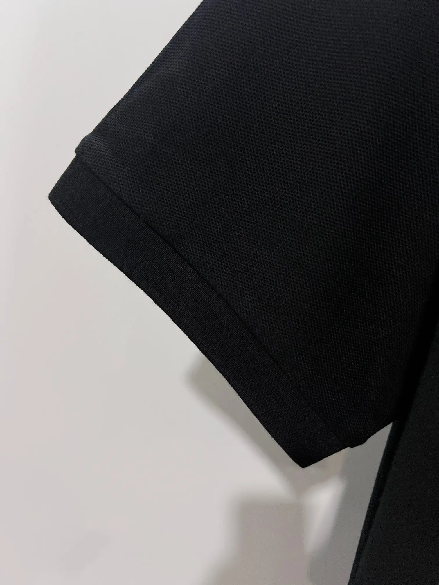 Check-Collar Cotton-Piqué Polo Shirt D15013230 — view 8
