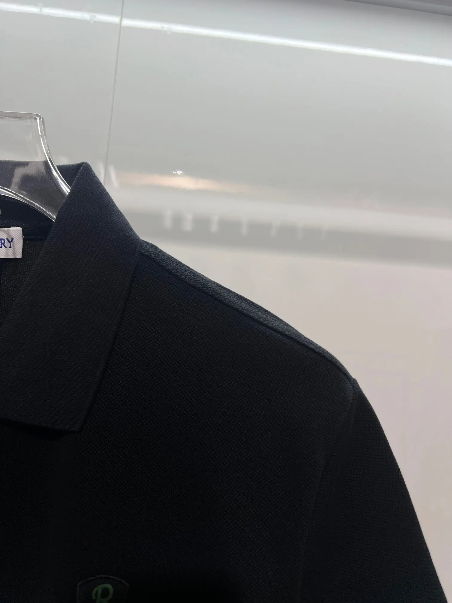 Embroidered Shield Logo Cotton-Piqué Polo Shirt D15013067 — view 8