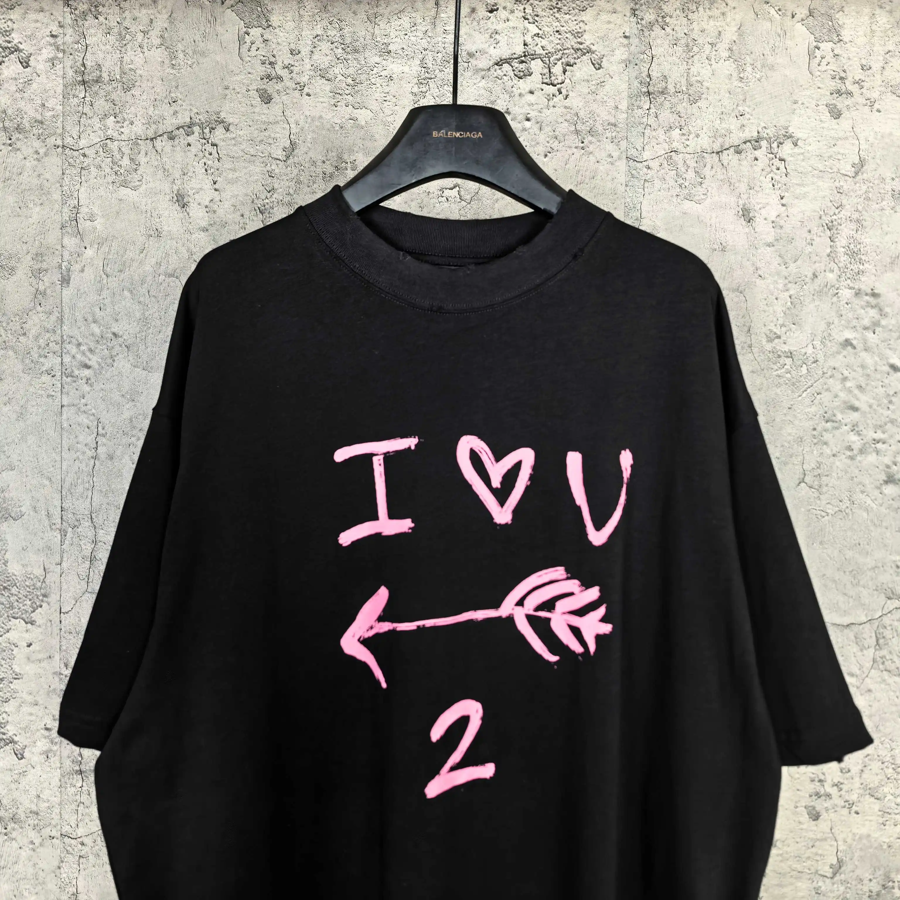 I Love U Medium Fit Graphic T-Shirt D15023192 — view 3