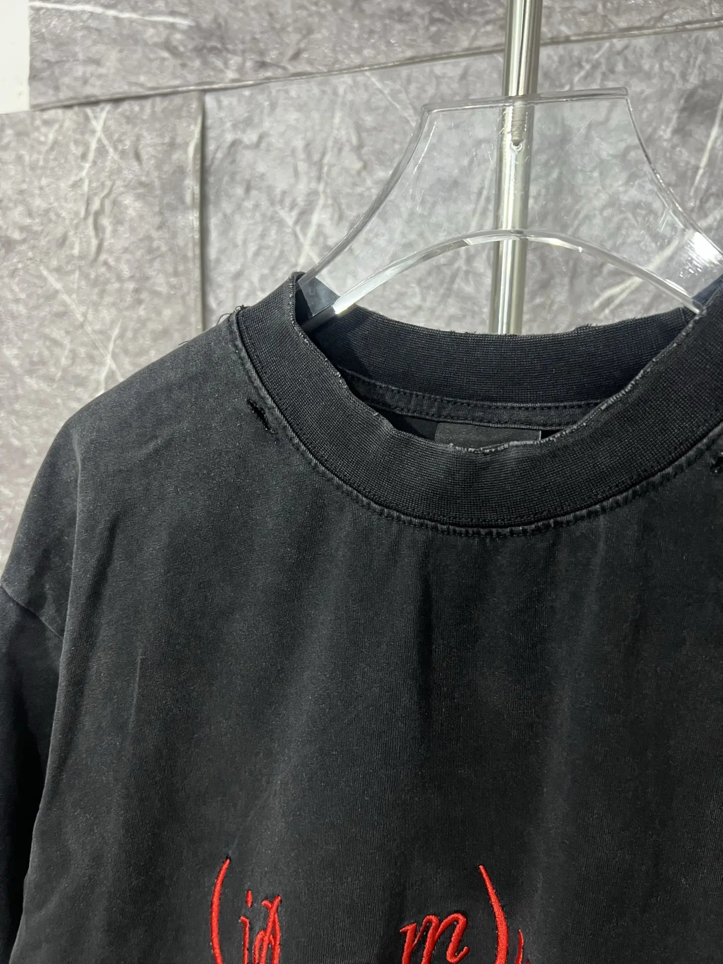 Dirac Equation Distressed Cotton T-Shirt D15013198 — view 2